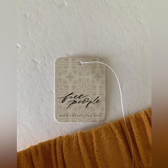 FP Beach Women’s Elastic Waist Wide Leg Pants Pleated Bronze High-Rise Cotton - Picture 4 of 12